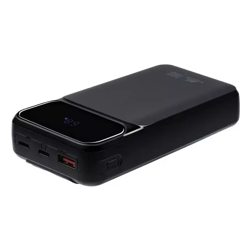 Nešiojama išorinė baterija Rivacase VA2221 — 20000 mAh LiPo, PD 3.0 ir QC 3.0, 3 prievadai (1×A, 2×C), 22,5 W išvestis