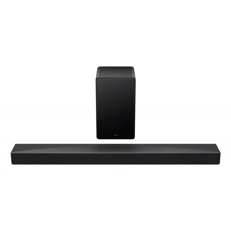Garso juosta TCL Q Q65H 5.1 kanalų namų kinas, 580 W RMS, belaidis aktyvus žemų dažnių garsiakalbis 100 W, Dolby Atmos/DTS-X, juoda