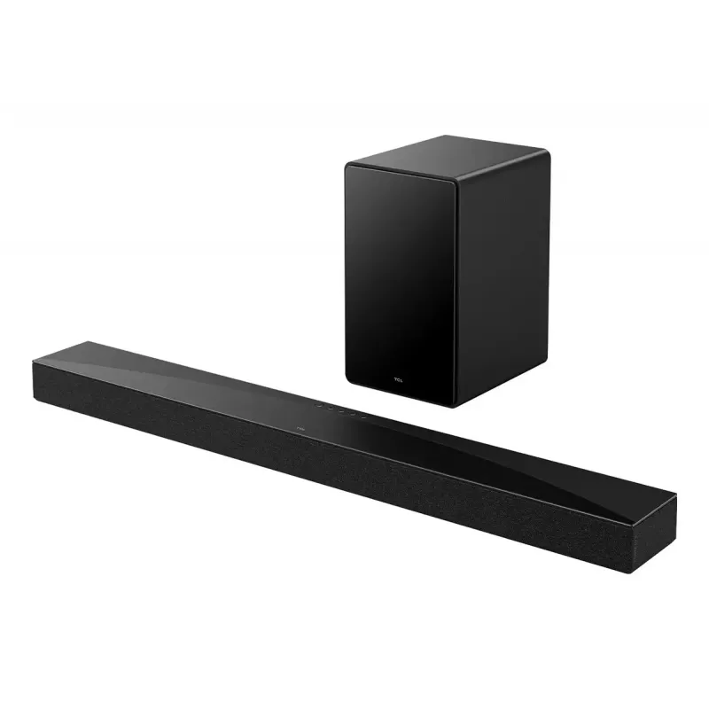 Garso juosta TCL Q Q65H 5.1 kanalų namų kinas, 580 W RMS, belaidis aktyvus žemų dažnių garsiakalbis 100 W, Dolby Atmos/DTS-X, juoda