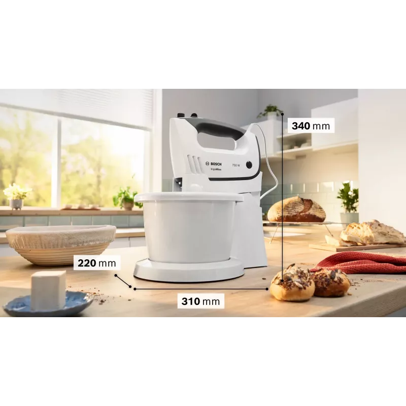 Bosch MFQ37490 maišytuvas Rankinis maišytuvas 750 W Pilka, Balta