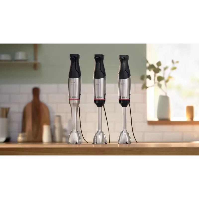 Bosch Serie 6 MSM6M621 blenderis 0,5 L Panardinamas plaktuvas 1000 W Juoda, Nerūdijantis plienas