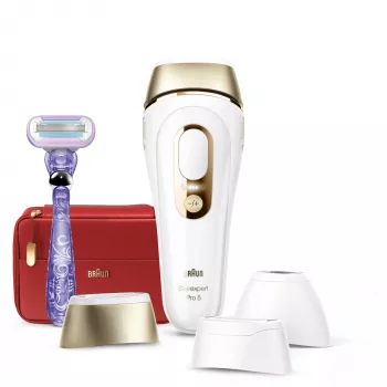 Braun Silk-expert Pro Silk·expert Pro 5 PL5267 Intensyvios impulsinės šviesos (IPL) auksinės, baltos spalvos