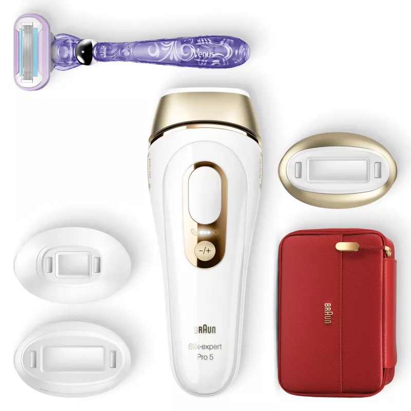 Braun Silk-expert Pro Silk·expert Pro 5 PL5267 Intensyvios impulsinės šviesos (IPL) auksinės, baltos spalvos