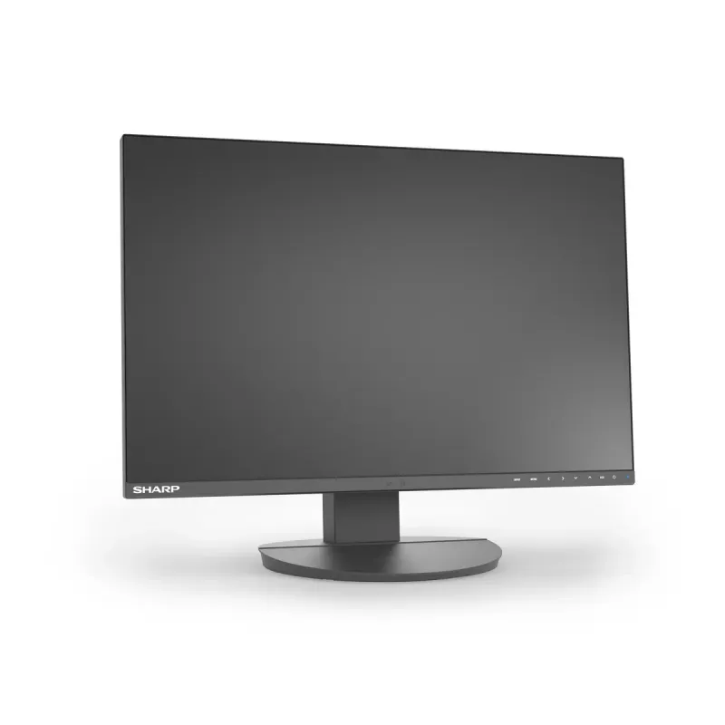 24 col. Sharp MultiSync EA242W LCD monitorius IPS 1920 x 1200 16:10 5 ms USB 3.2 šakotuvas VESA reguliuojamas aukštis Juoda