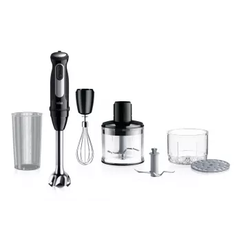 Braun MultiQuick 5 MQ55.254MBK 0,5 l panardinamasis plaktuvas 1000 W juoda, nerūdijantis plienas