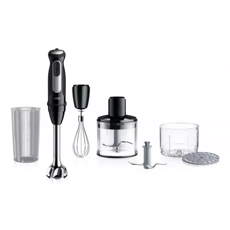 Braun MultiQuick 5 MQ55.254MBK 0,5 l panardinamasis plaktuvas 1000 W juoda, nerūdijantis plienas