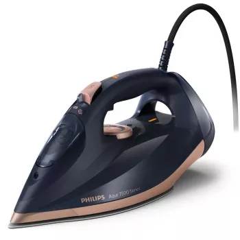 Sausas ir garinis lygintuvas Philips DST7510/80 — 3200 W, SteamGlide Elite padas, 0,3 l bakelis, 2 m laidas, 1,669 kg, juodas