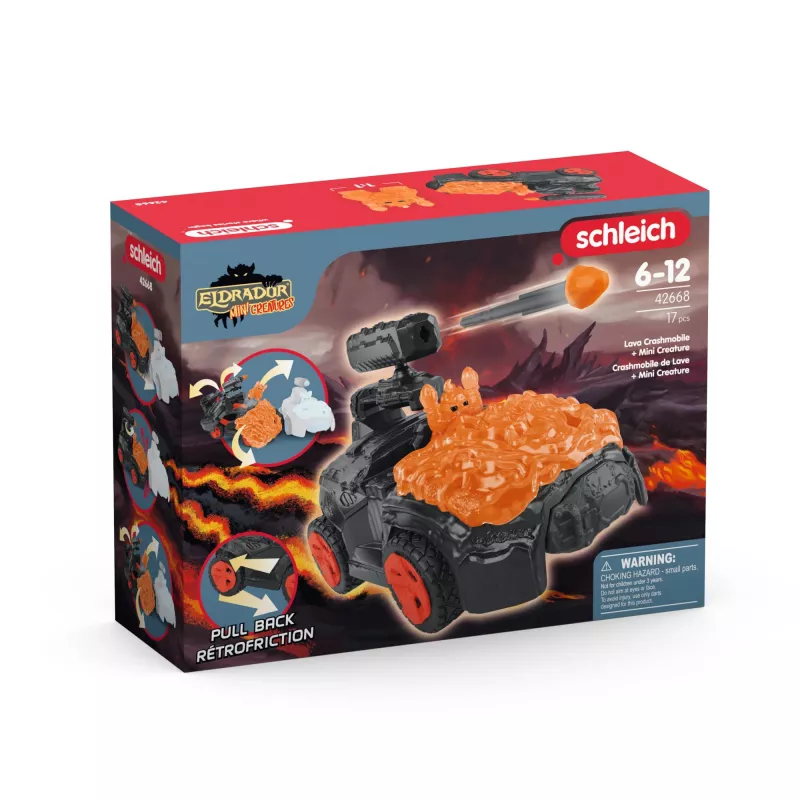 Transporto priemonė Schleich ELDRADOR CREATURES Lava CrashMobile Mini Creature 7-12 metų