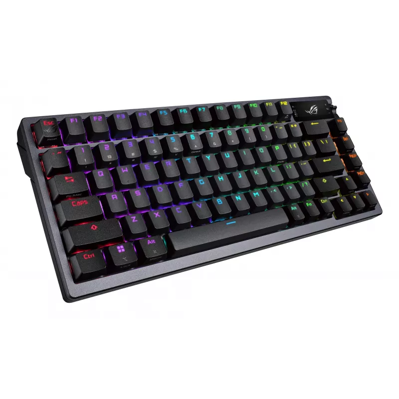 Belaidė mechaninė klaviatūra ASUS ROG Azoth Juoda — modelis 90MP0316-BKUA01, RGB apšvietimas