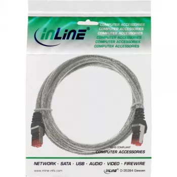 Ethernet komutacinis kabelis InLine Cat.6 S/FTP PiMF 250MHz RJ-45–RJ-45 PVC permatomas 5 m
