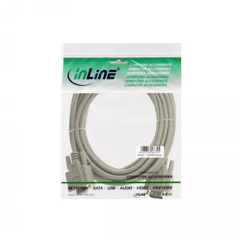 VGA laidas InLine 17732 15 HD kištukas lizdas smėlio spalvos 2m