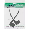 InLine maitinimo laidas C13 / C14, juodas, kampinis, 1,8 m