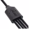 InLine USB 4in1 Y įkrovimo laidas, 1x USB-A kištukas į 4x USB-C kištuką, juodas 0,5 m