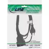 Maitinimo kabelis InLine 16681S — H03VVH2-F, CEE7/16 į CEE7/16, 1 m, 250 V 2.5 A, juodas