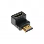 InLine HDMI adapteris, kištukas / lizdas, žemyn nukreiptas, paauksuoti kontaktai, 4K2K