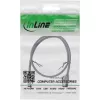 komutacinis kabelis InLine Cat.8.1 U/FTP plonas, TPE be halogenų, RJ-45–RJ-45, 0,25 m, pilkas