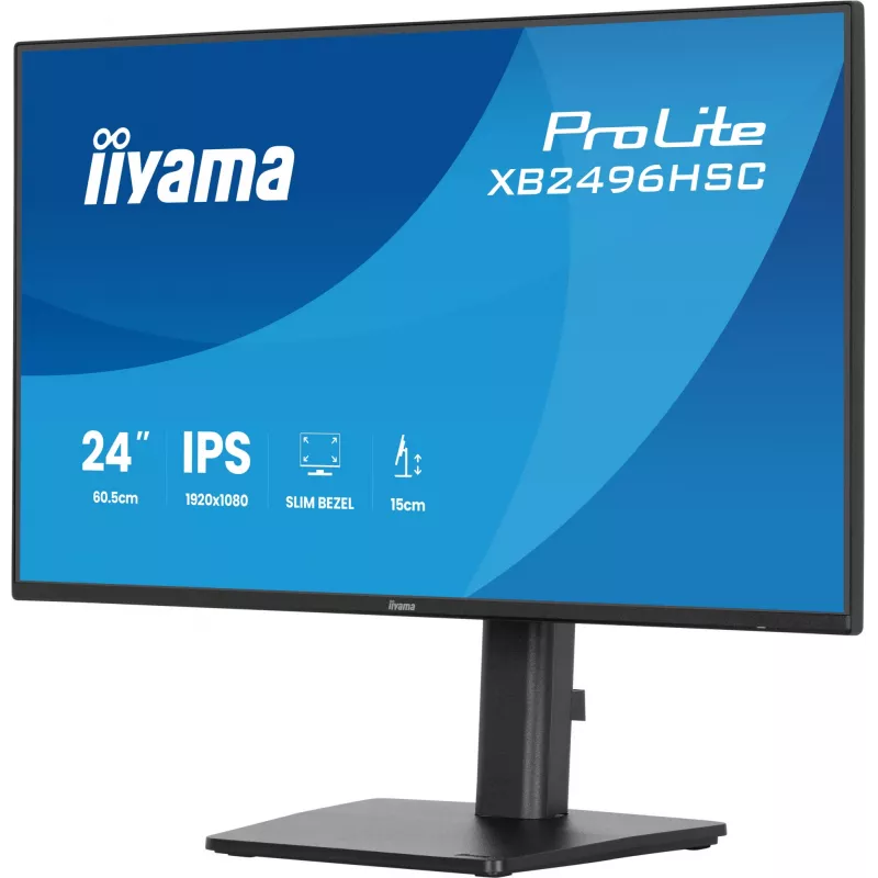 iiyama ProLite XB2496HSC-B1 kompiuterio monitorius 60,5 cm (23,8 col.) 1920 x 1080 pikselių Full HD LED juodas