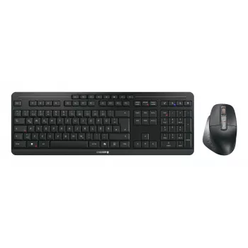 CHERRY Stream desktop ultimate klaviatūra Pridedama pelė Namai/Biuras USB + belaidis RF + Bluetooth QWERTZ vokiečių juoda