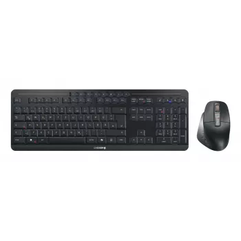 CHERRY Stream desktop ultimate klaviatūra Pridedama pelė Namai/Biuras USB + belaidis RF + Bluetooth QWERTZ vokiečių juoda