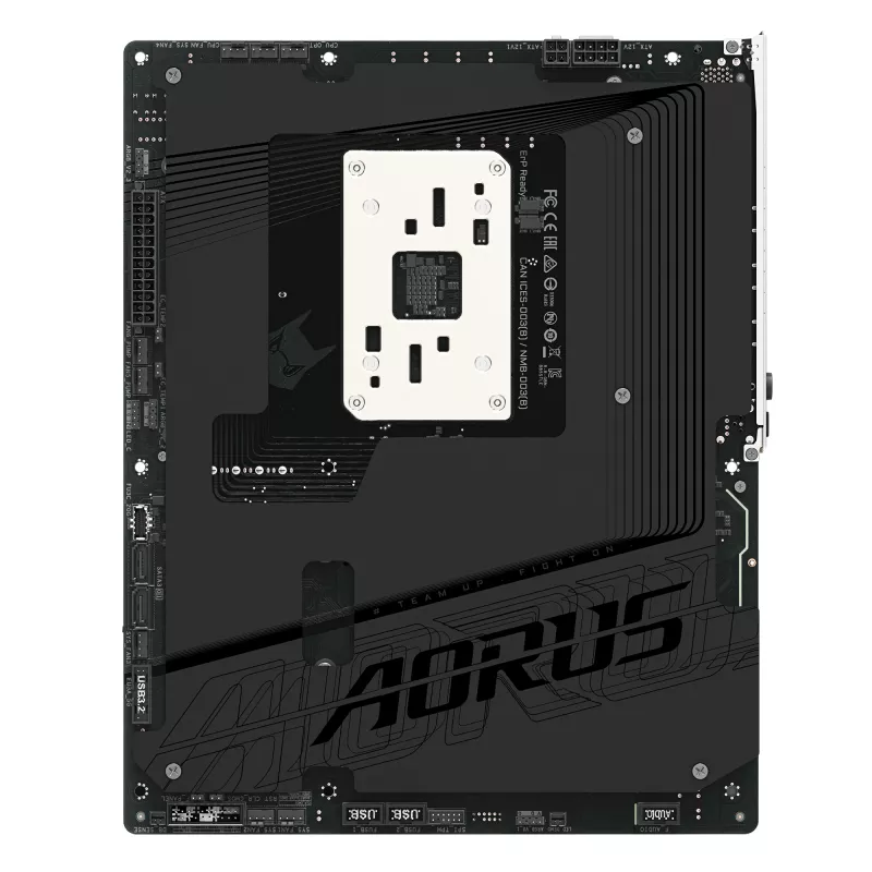Pagrindinė plokštė GIGABYTE B850 AORUS STEALTH — ATX, lizdas AM5, AMD B850, DDR5 iki 8200MHz (OC), 14+2+2 VRM, 2xPCIe5.0, 2xPCIe4.0 M.2, Wi‑Fi 7, 5GbE