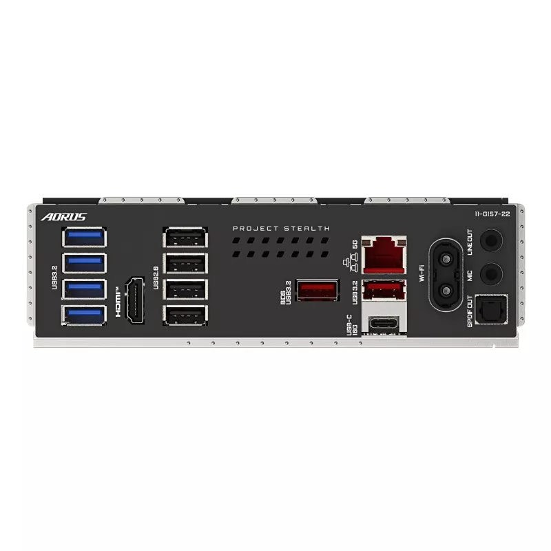 Pagrindinė plokštė GIGABYTE B850 AORUS STEALTH — ATX, lizdas AM5, AMD B850, DDR5 iki 8200MHz (OC), 14+2+2 VRM, 2xPCIe5.0, 2xPCIe4.0 M.2, Wi‑Fi 7, 5GbE