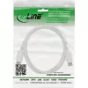 DisplayPort laidas InLine 17203W 3 m, DisplayPort į DisplayPort, baltas, 7 mm skersmens