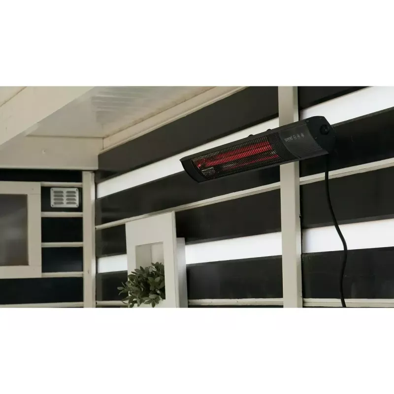 infraraudonųjų spindulių šildytuvas SUNRED RD-DARK-20, 2000 W, montuojamas ant sienos, IP55, juodas