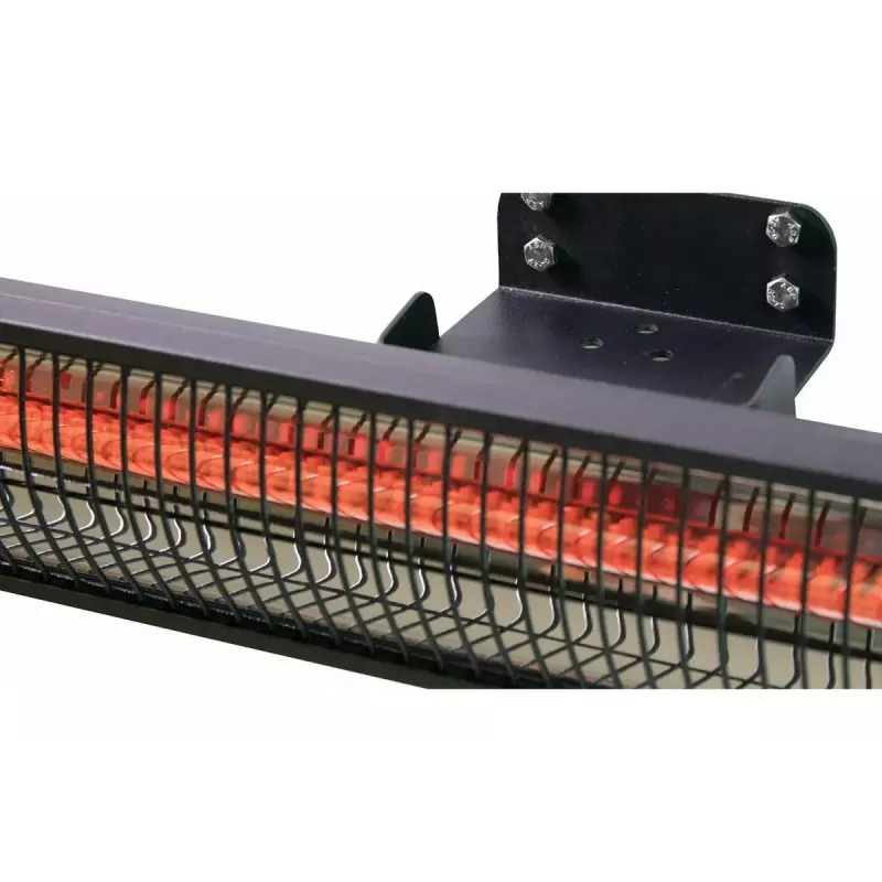 infraraudonųjų spindulių šildytuvas SUNRED RD-DARK-20, 2000 W, montuojamas ant sienos, IP55, juodas