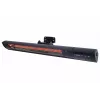 infraraudonųjų spindulių šildytuvas SUNRED RD-DARK-20, 2000 W, montuojamas ant sienos, IP55, juodas