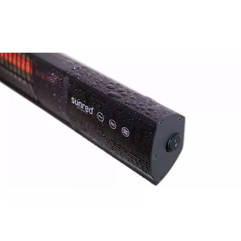 infraraudonųjų spindulių šildytuvas SUNRED RD-DARK-20, 2000 W, montuojamas ant sienos, IP55, juodas