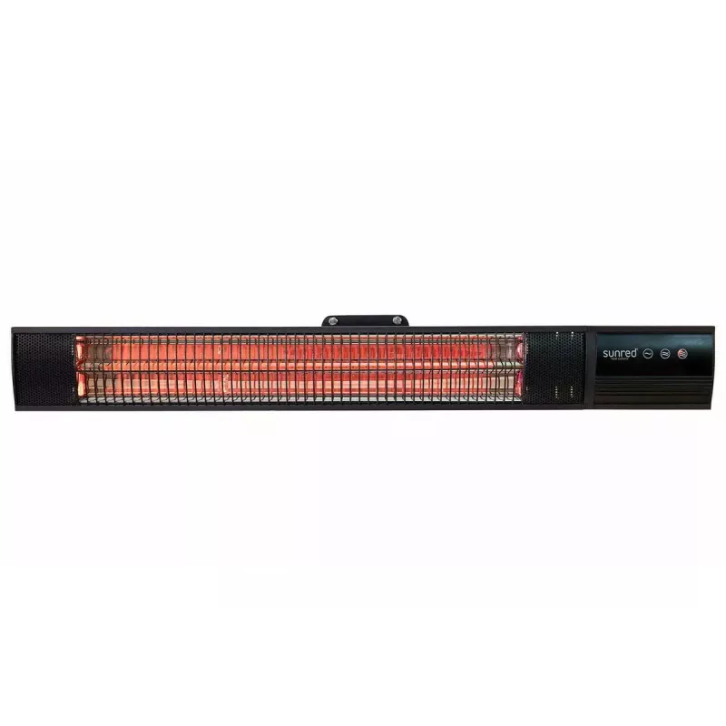 infraraudonųjų spindulių šildytuvas SUNRED RD-DARK-20, 2000 W, montuojamas ant sienos, IP55, juodas
