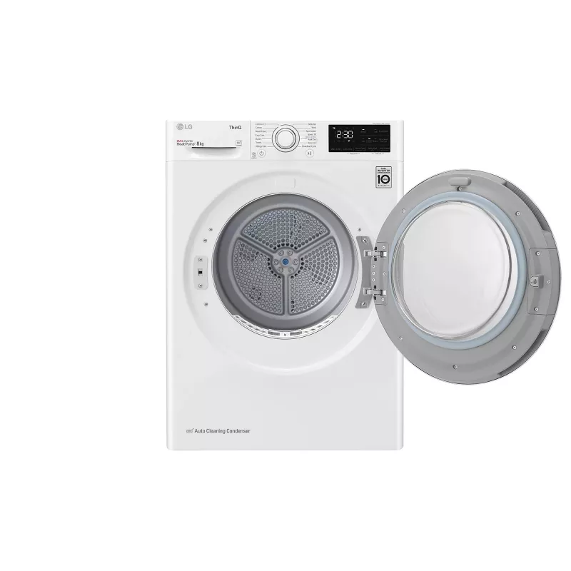 LG RH80V3AV6N skalbinių džiovyklė Laisvai pastatoma Pakraunama iš priekio 8 kg Balta