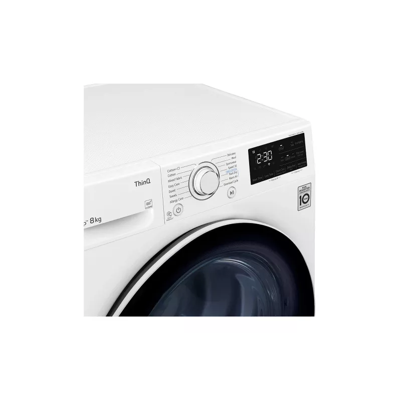 LG RH80V3AV6N skalbinių džiovyklė Laisvai pastatoma Pakraunama iš priekio 8 kg Balta