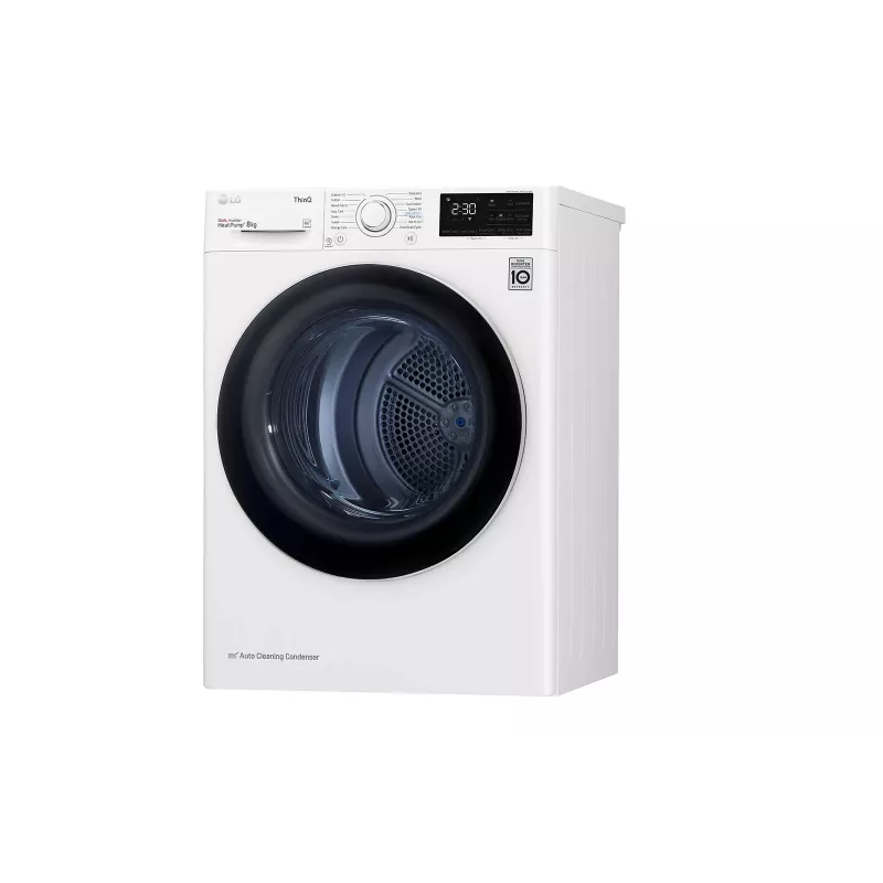 LG RH80V3AV6N skalbinių džiovyklė Laisvai pastatoma Pakraunama iš priekio 8 kg Balta