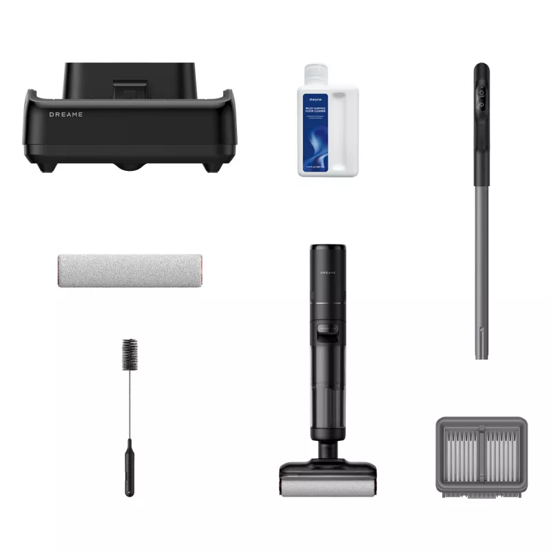 Dreame H12 Pro FlexReach, 2-in-1 stick vacuum, Be maišelio, Juoda, 0,78 L, 0,7 L, Stačiakampis