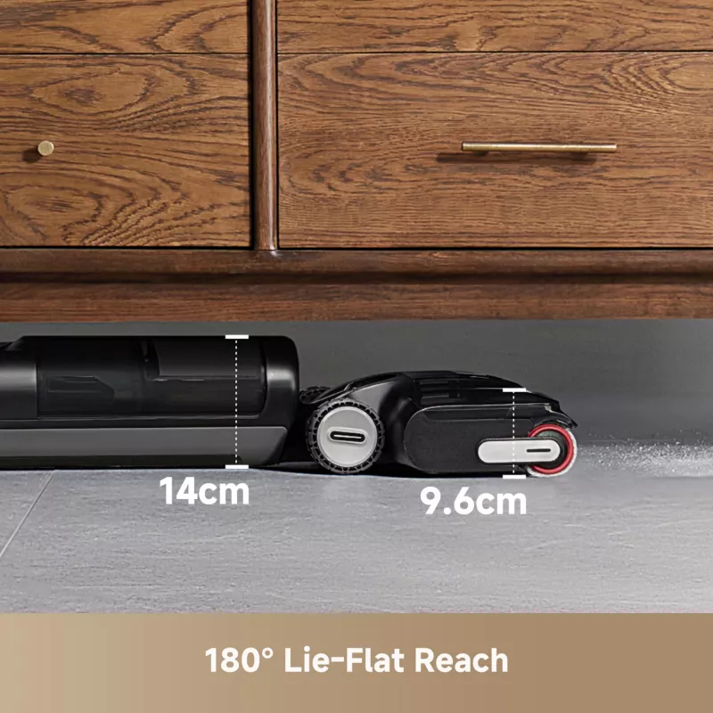 Dreame H12 Pro FlexReach, 2-in-1 stick vacuum, Be maišelio, Juoda, 0,78 L, 0,7 L, Stačiakampis