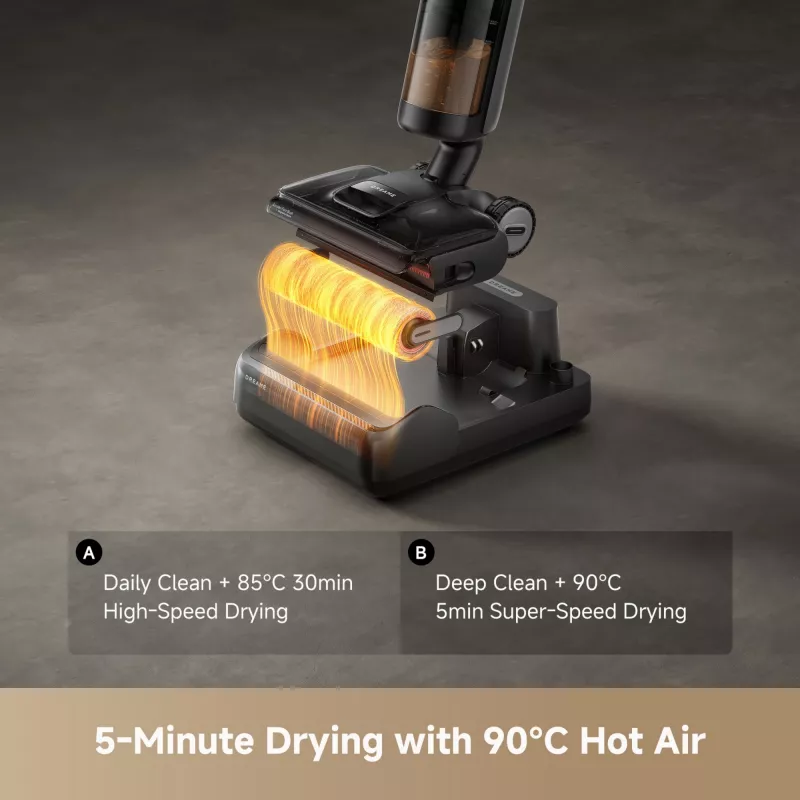 Dreame H12 Pro FlexReach, 2-in-1 stick vacuum, Be maišelio, Juoda, 0,78 L, 0,7 L, Stačiakampis
