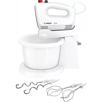 Bosch MFQ2600G rankinis plaktuvas su stovu ir dubeniu 375 W baltas
