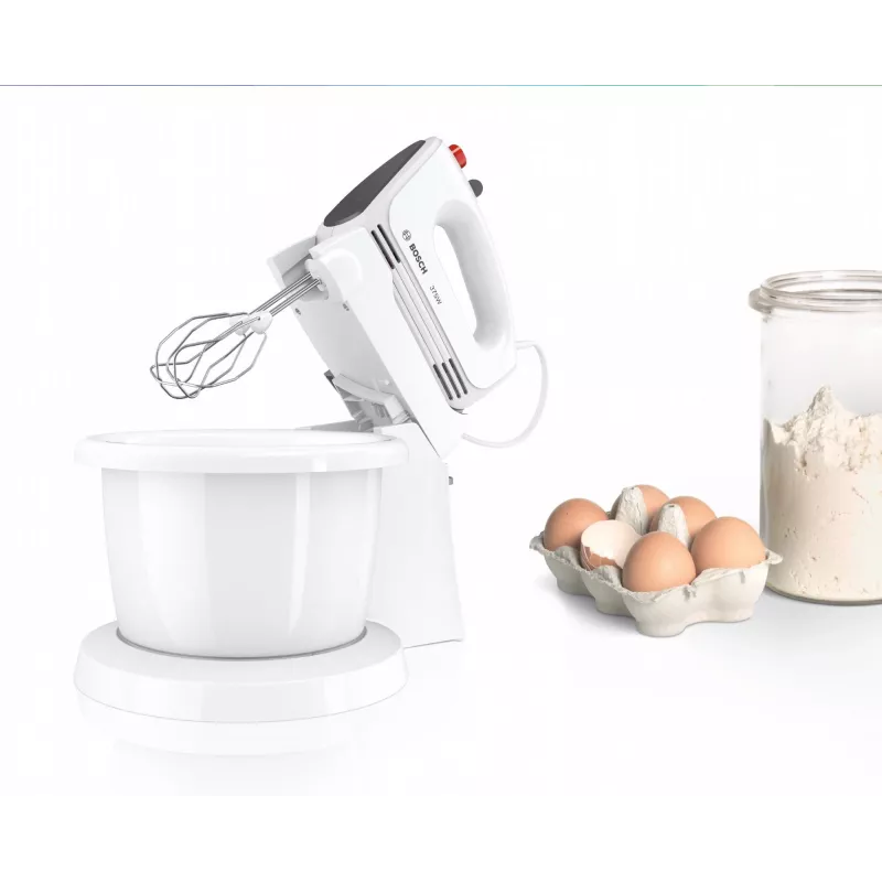 Bosch MFQ2600G rankinis plaktuvas su stovu ir dubeniu 375 W baltas