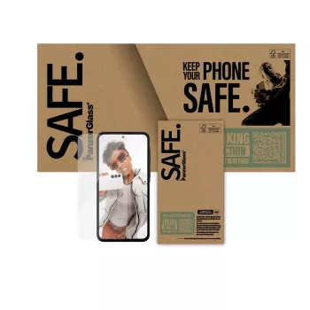 Ekrano apsauga PanzerGlass SAFE. Samsung Galaxy A36 5G — grūdintas stiklas, PET, silikonas, permatoma, 1 vnt., Ultra-Wide Fit