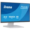Monitor IIYAMA ProLite T2252MSC-W2AG 21,4 colio (54,5 cm) Full HD 1920x1080 LCD jutiklinis ekranas, 5 ms, USB 3.2 šakotuvas, garsiakalbiai, VESA, balta
