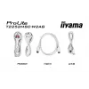 Monitor IIYAMA ProLite T2252MSC-W2AG 21,4 colio (54,5 cm) Full HD 1920x1080 LCD jutiklinis ekranas, 5 ms, USB 3.2 šakotuvas, garsiakalbiai, VESA, balta