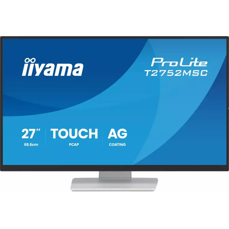 27 colių IIYAMA ProLite T2752MSC-W1AG jutiklinis LCD monitorius 1920 x 1080 Full HD baltas, 5 ms, USB 3.2 Gen1, garsiakalbiai, VESA
