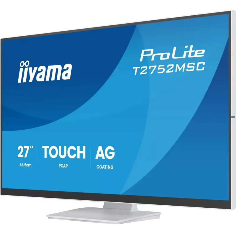 27 colių IIYAMA ProLite T2752MSC-W1AG jutiklinis LCD monitorius 1920 x 1080 Full HD baltas, 5 ms, USB 3.2 Gen1, garsiakalbiai, VESA