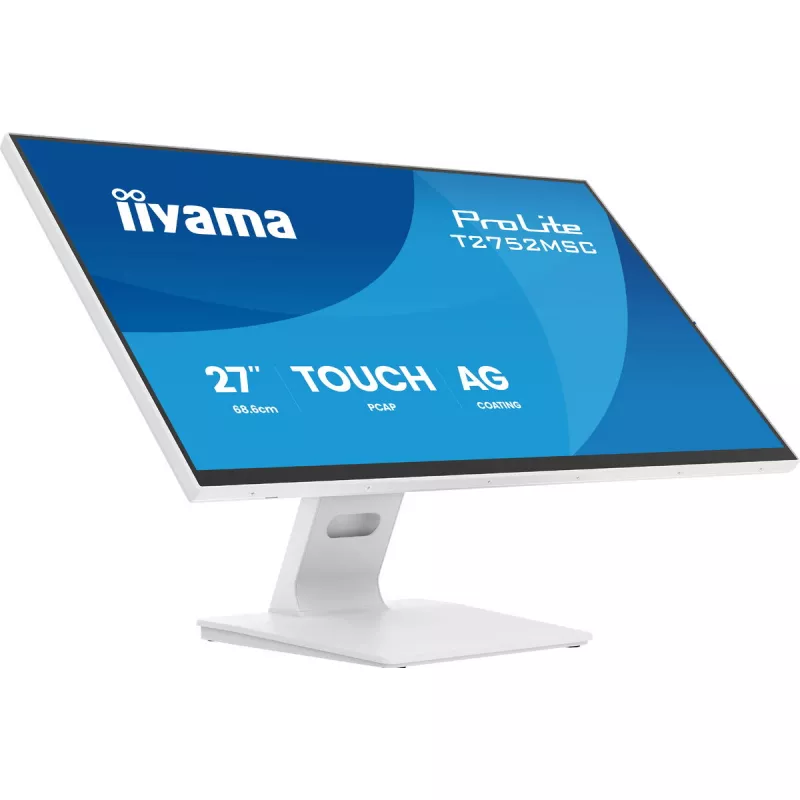 27 colių IIYAMA ProLite T2752MSC-W1AG jutiklinis LCD monitorius 1920 x 1080 Full HD baltas, 5 ms, USB 3.2 Gen1, garsiakalbiai, VESA