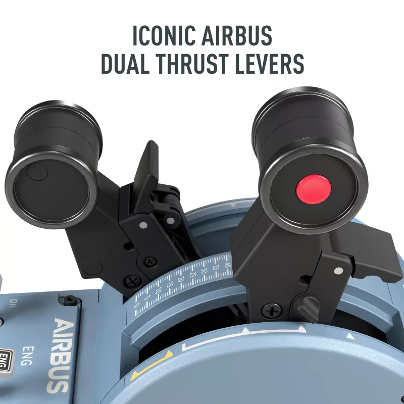Thrustmaster TCA Quadrant Airbus Edition Juoda, Blue Flight Sim PC
