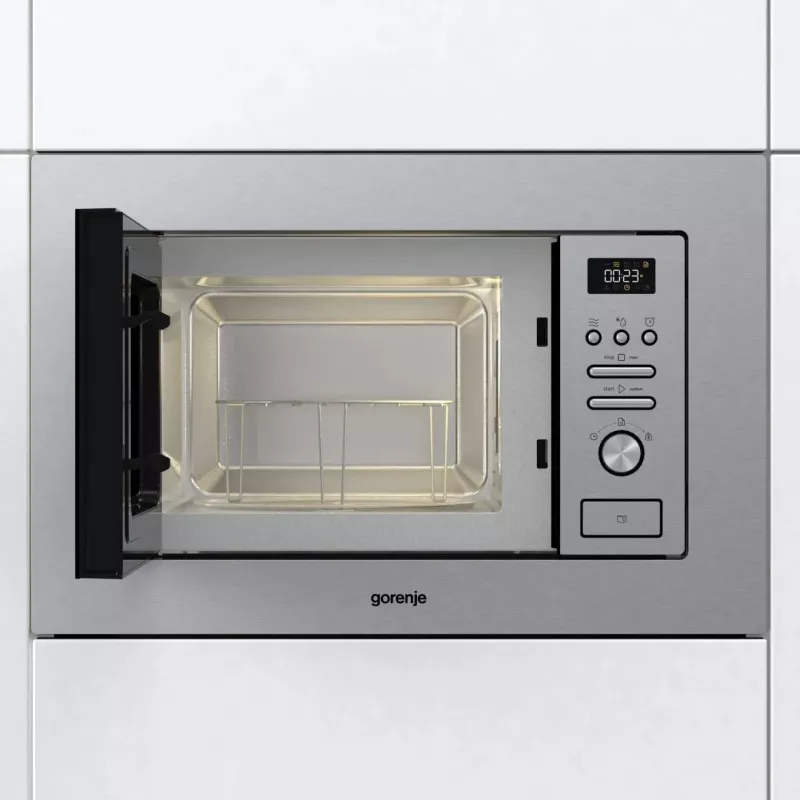 Gorenje BM201AG1X nerūdijančio plieno Grilio mikrobangų krosnelė Įmontuojama 20 L 800 W