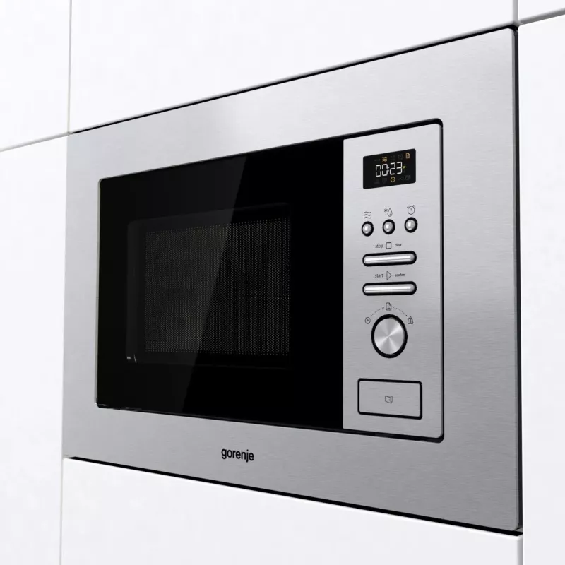 Gorenje BM201AG1X nerūdijančio plieno Grilio mikrobangų krosnelė Įmontuojama 20 L 800 W