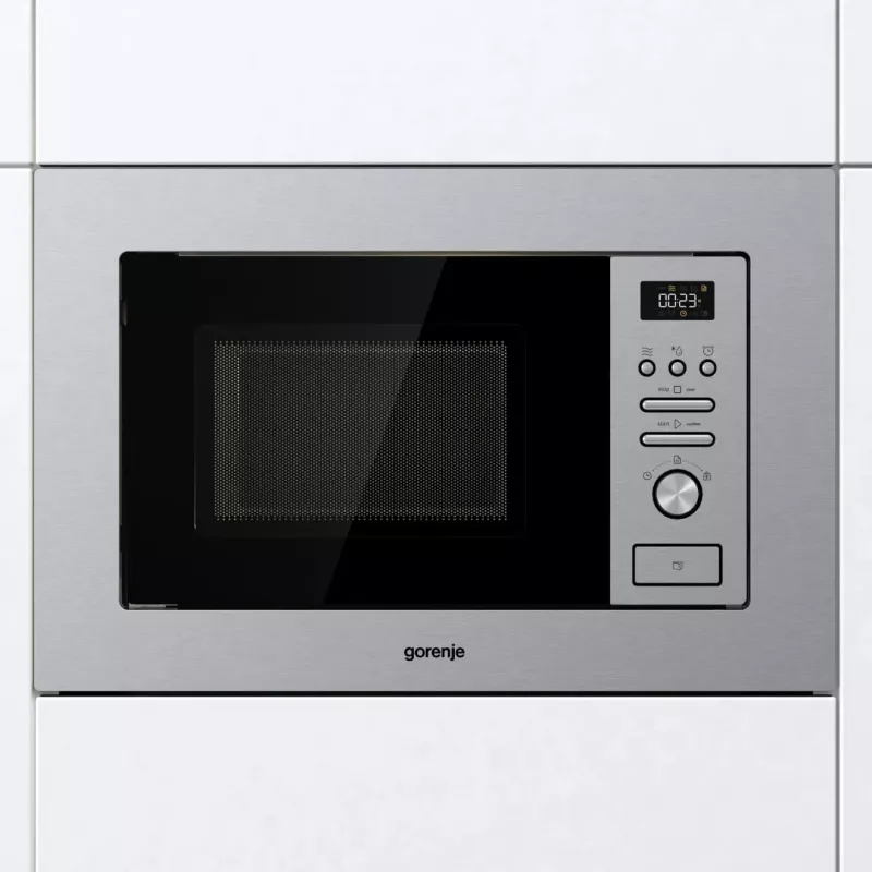 Gorenje BM201AG1X nerūdijančio plieno Grilio mikrobangų krosnelė Įmontuojama 20 L 800 W