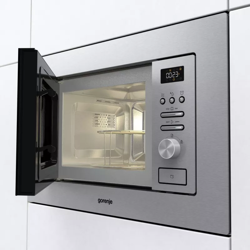 Gorenje BMI201AG1X nerūdijantis plienas Kombinuota mikrobangų krosnelė Įmontuojama 20 L 800 W